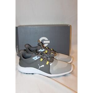 NIB PUMA Men's Ignite Fasten8 Pro Spikeless Waterproof Golf Shoes Sz 8 Gray
